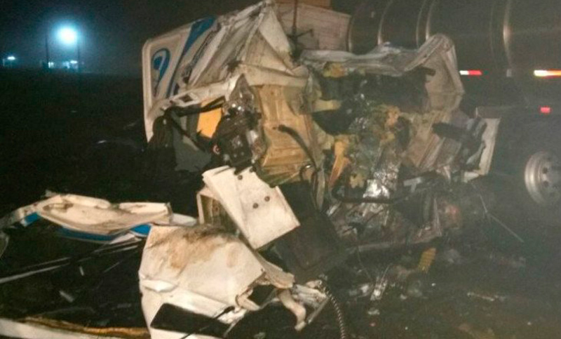 Triple choque de camiones en Rufino dejó saldo de un muerto y heridos