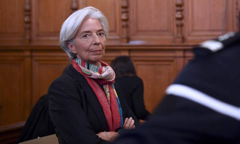 La directora del FMI, Christine Lagarde, fue declarada culpable por negligencia