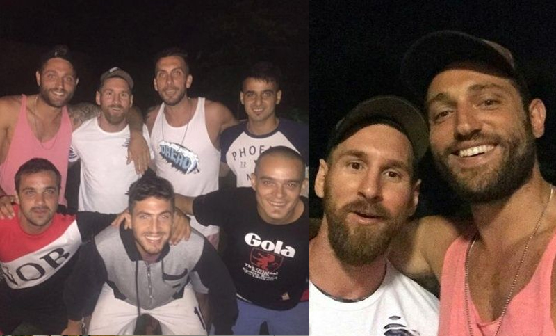 Messi se reunió con sus ex compañeros de la categoría 87 de Newell’s