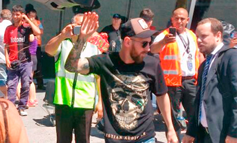 Messi llegó a Rosario para descansar en familia y pasar las fiestas