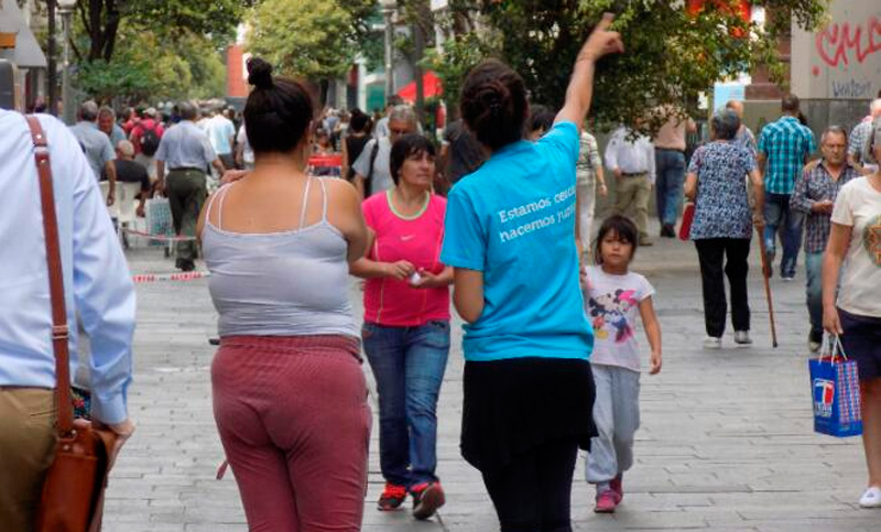 Los agentes promotores de convivencia comenzaron a trabajar en el microcentro