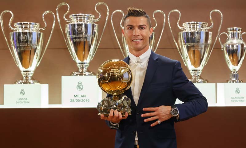 Cristiano Ronaldo ganó su cuarto balón de oro
