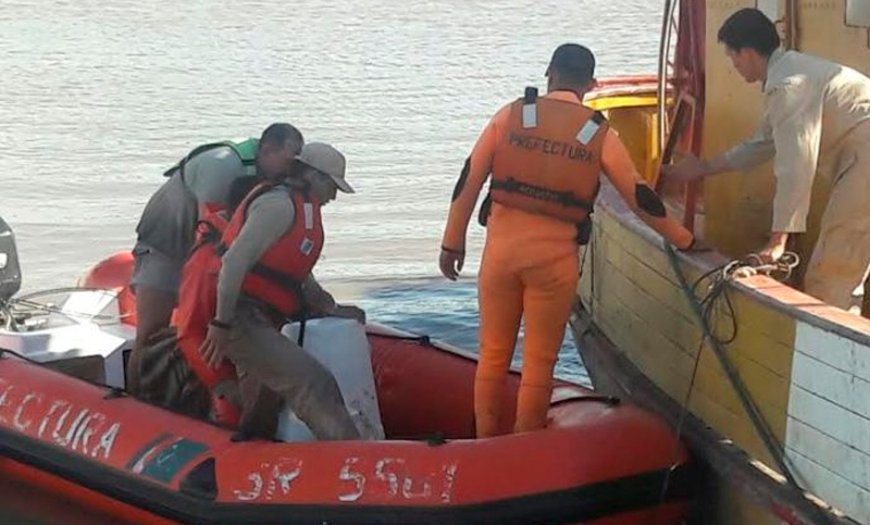 Rescatan a un naufrago en la Bahía de Samborombón