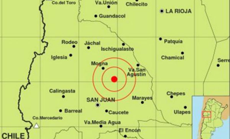 Al menos ocho sismos sacudieron a la provincia de San Juan en las últimas horas