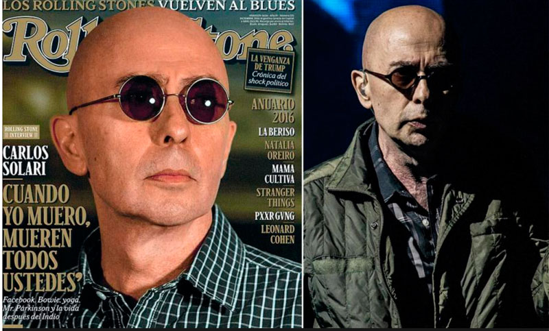 El Indio Solari enojado con la revista Rolling Stone