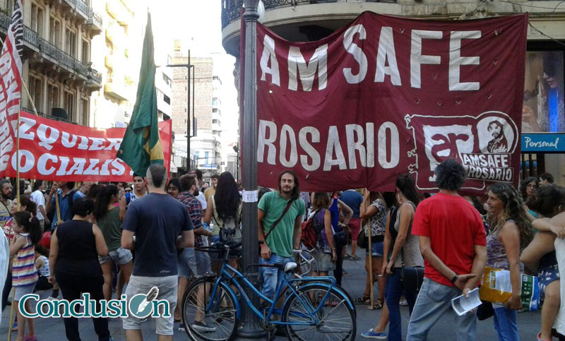 Organizaciones sociales y políticas se manifestaron contra represión a mapuches