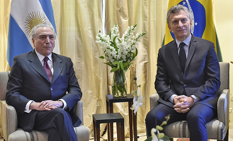 Macri hará una visita de Estado a Brasil en febrero invitado por Michel Temer