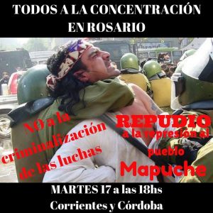 Mapuches marcha Rosario