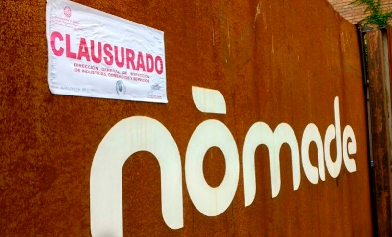 Clausuraron por 20 días el bar temático Nómade