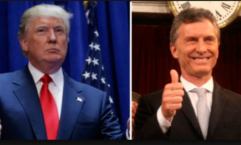 Sobria bienvenida del Gobierno argentino a Donald Trump