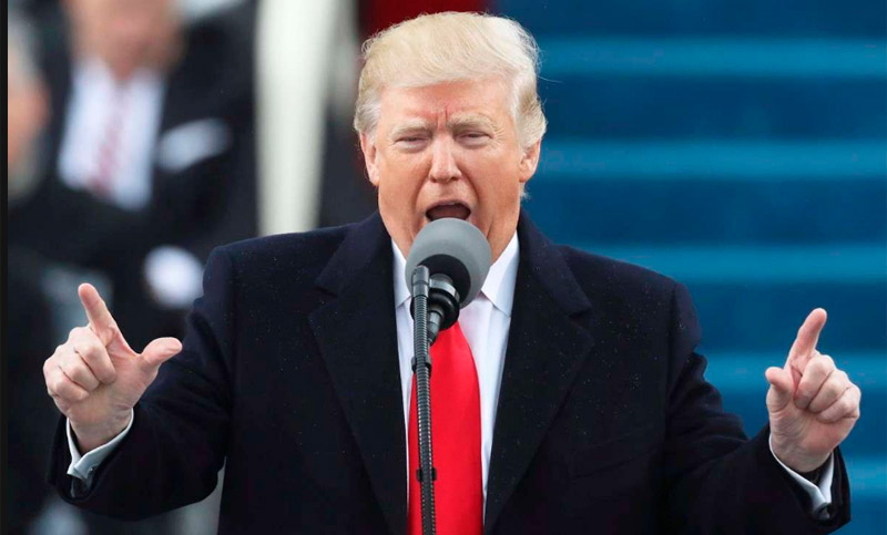 Asumió Trump: «Ahora será sólo Estados Unidos en primer lugar»