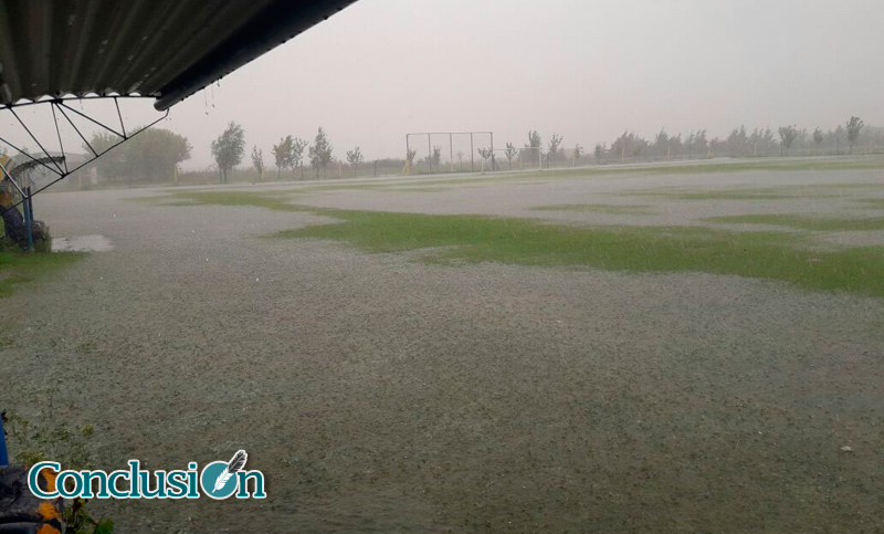 Arroyo Seco: se inundó el predio de Rosario Central