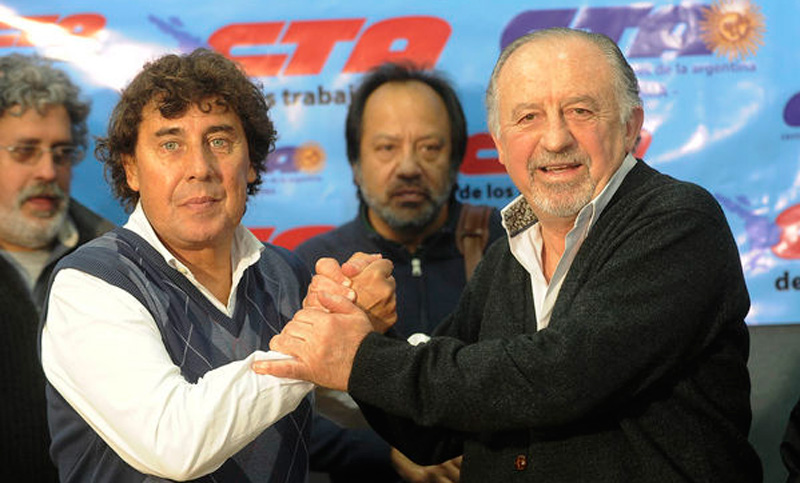 Yasky y Micheli acordaron la unificación de las dos CTA en 2018
