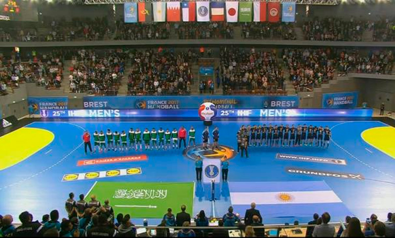 Handball: Los Gladiadores vencieron con lo justo a Arabia Saudita