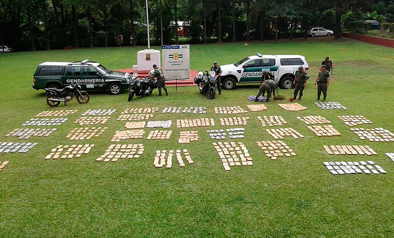 Incautaron cerca de una tonelada de marihuana en Misiones