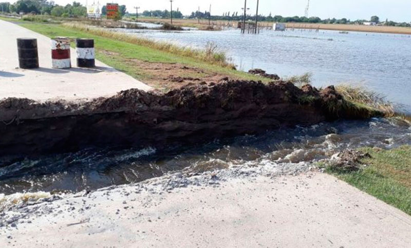 Tres rutas cortadas en Santa Fe a causa del temporal