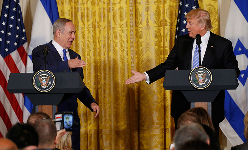 Trump abrió la puerta a la solución de un Estado para el conflicto israelí-palestino