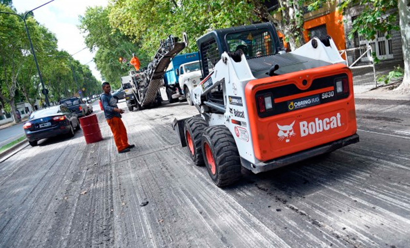 Comenzó la repavimentación sobre avenida Avellaneda en barrio Echesortu