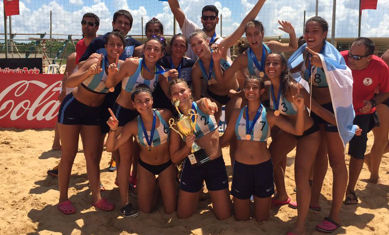 Argentina consiguió el oro en el panamericano de beach handball