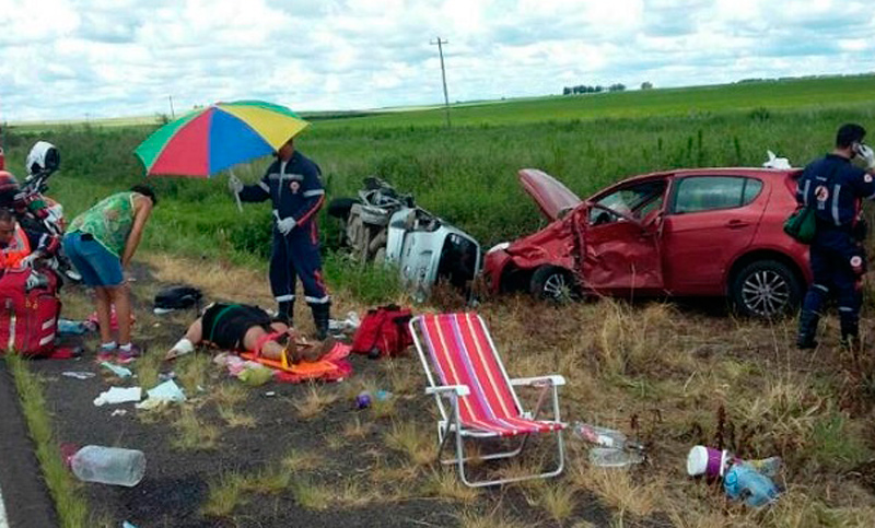 Choque entre cuatro autos en Brasil: murió un argentino