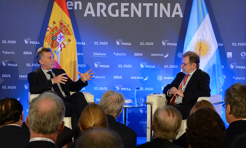 «Este año el país va a crecer, pero el desafío es crecer 20 años», dijo Macri en Madrid