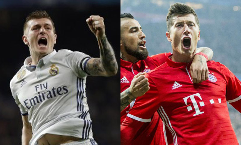 Real Madrid y Bayern Munich, golearon en la Champions