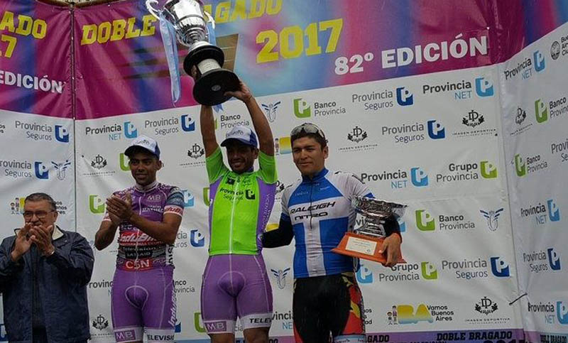 Román Mastrángelo se quedó con la Doble Bragado de ciclismo