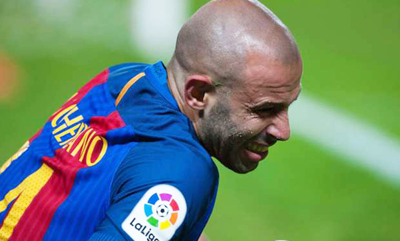 Mascherano se lesionó y tendrá tres semanas de inactividad