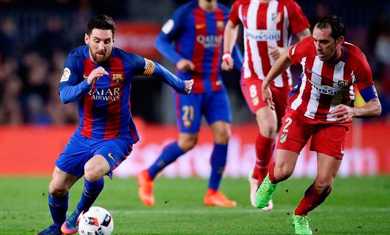 Atlético de Madrid y Barcelona se enfrentan por la Liga
