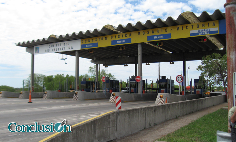 Paro en todas las cabinas de peaje de Santa Fe con «acatamiento total»