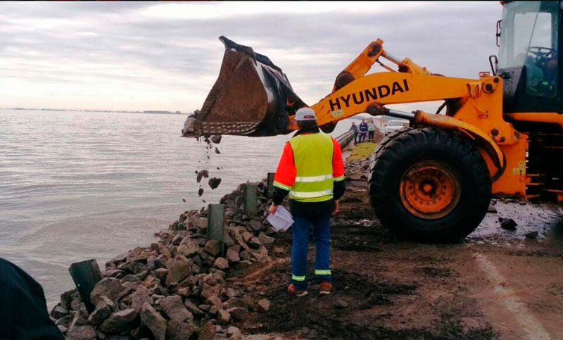Santa Fe: permanece cortada la Ruta 7 por desborde de la laguna La Picasa