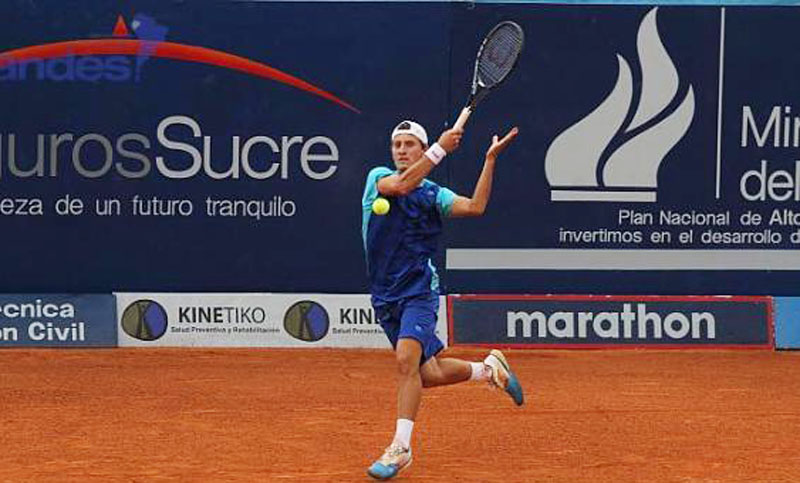Renzo Olivo jugará su segundo partido en el ATP de Quito