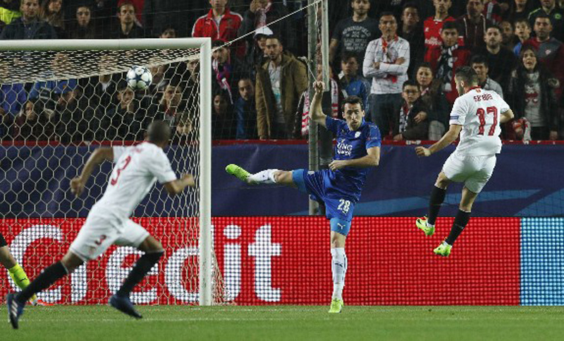 El Sevilla de Sampaoli sacó ventaja ante Leicester en la Champions