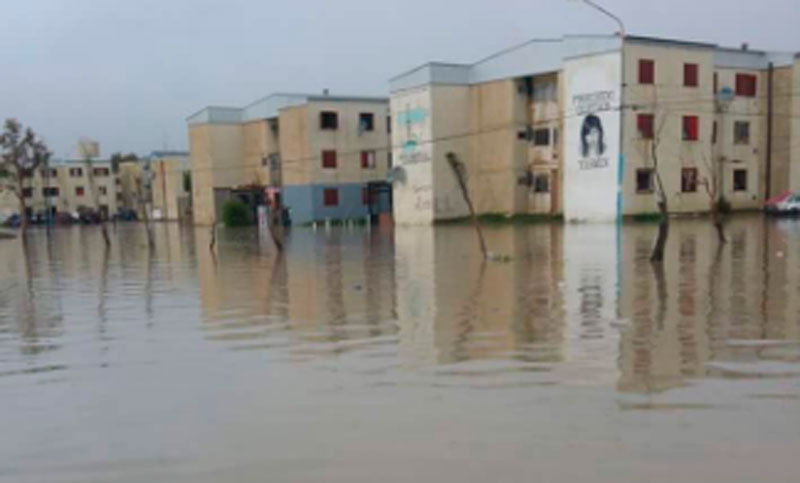 Chubut: fuerte temporal causó graves daños en Comodoro Rivadavia
