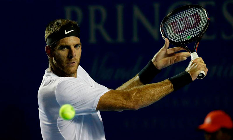 Del Potro cayó ante Djokovic y quedó eliminado en el Abierto de Acapulco