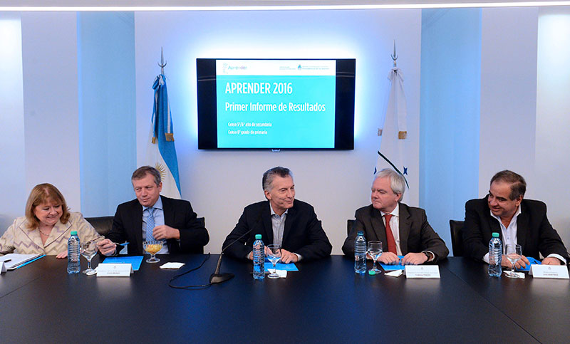 Macri presentó resultados de pruebas Aprender 2016 y calificó las estadísticas como «dolorosas»