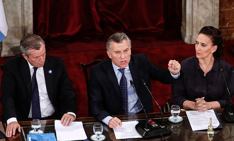 Macri apuntó contra Baradel en el discurso presidencial y será denunciado penalmente