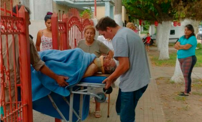 Asaltaron y golpearon al abuelo de Marco Ruben en su casa