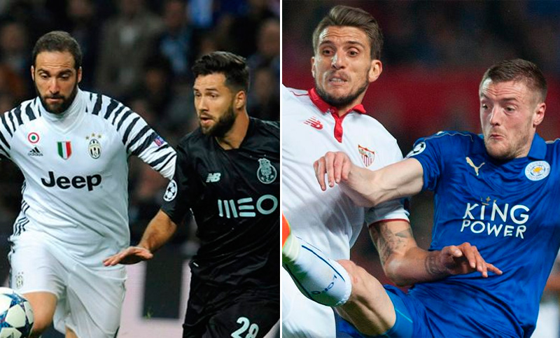 Juventus-Porto y Leicester-Sevilla, en acción por la Champions League