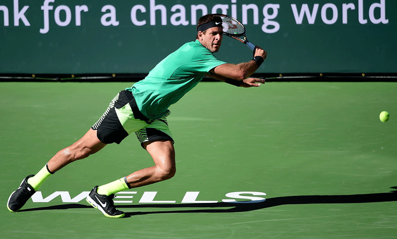 Se cumplió la lógica en Indian Wells y Del Potro eliminó a Delbonis