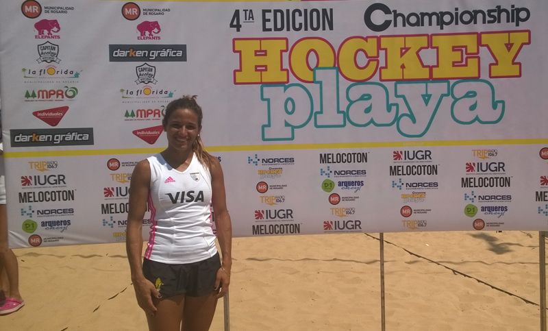 Hockey: la Leona Giselle Juárez pasó por Rosario
