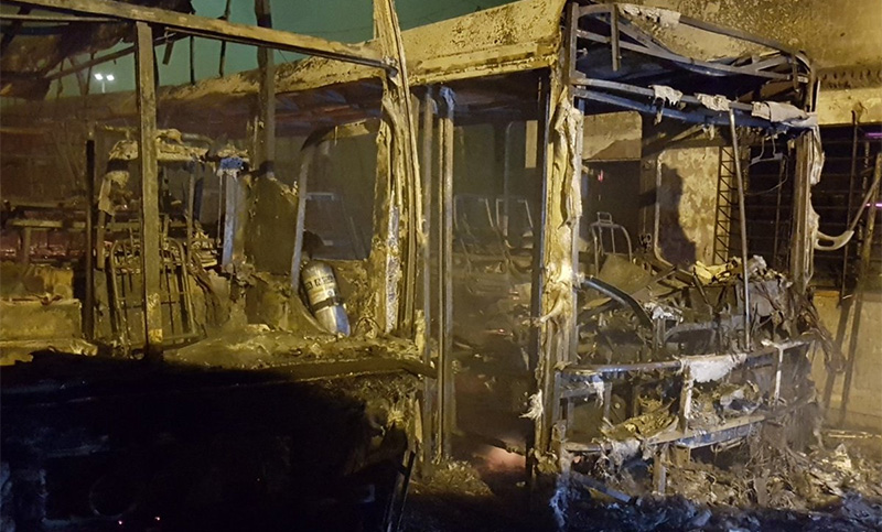 Incendio en predio de Empresa Argentina causó importantes pérdidas materiales