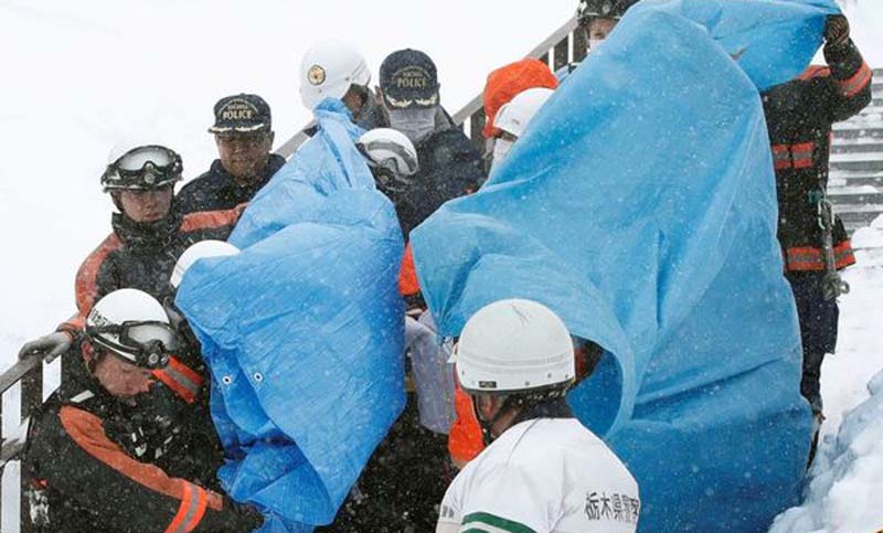 Japón: al menos ocho adolescentes murieron por una avalancha de nieve