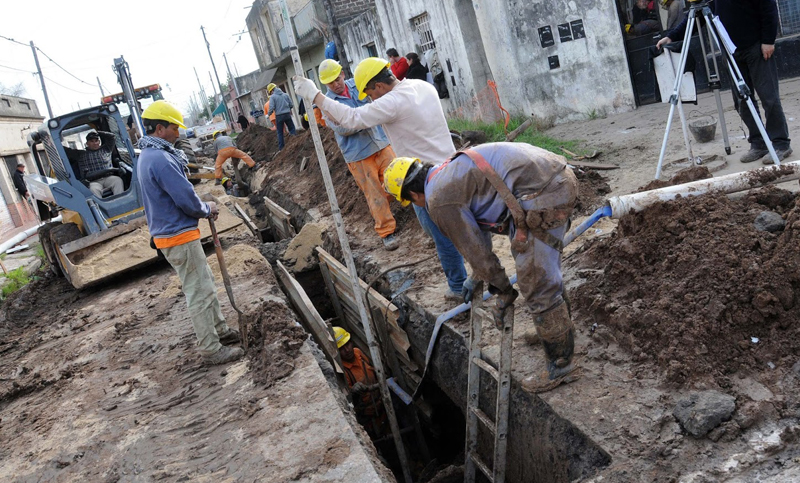 La Municipalidad realiza obras de infraestructura en barrios