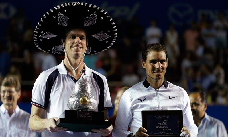 Sam Querrey venció a Rafa Nadal y se coronó en Acapulco