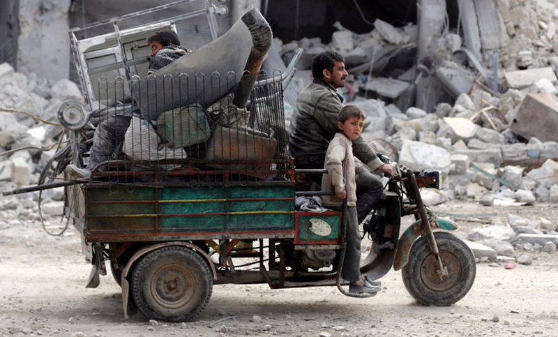 Unos 66.000 civiles abandonaron sus casas en el norte de Siria por la guerra