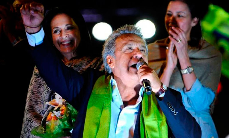 Moreno ganó la elección presidencial de Ecuador y opositor impugnará resultado