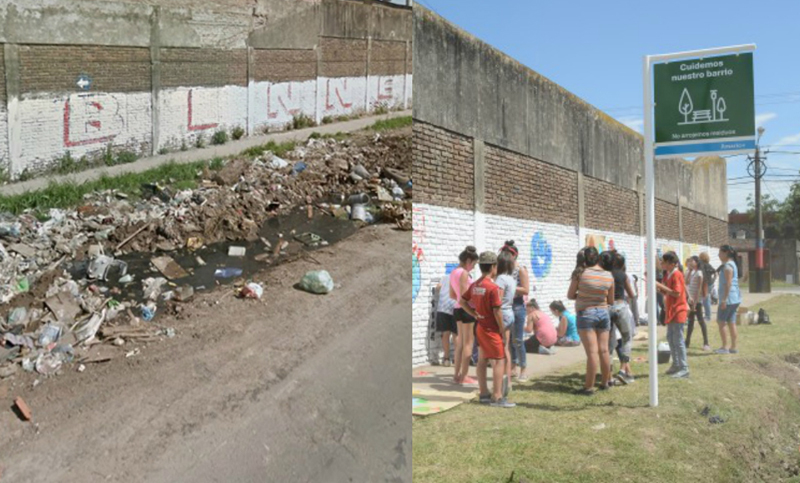 Este año se recuperaron 16 espacios públicos donde había minibasurales