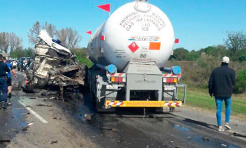 Choque múltiple en la autopista Rosario-Santa Fe