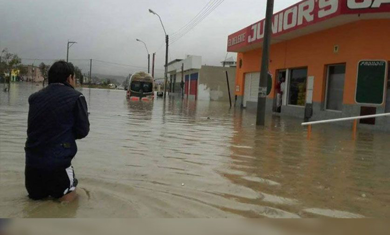 Fuertes lluvias agravan la situación en Comodoro Rivadavia
